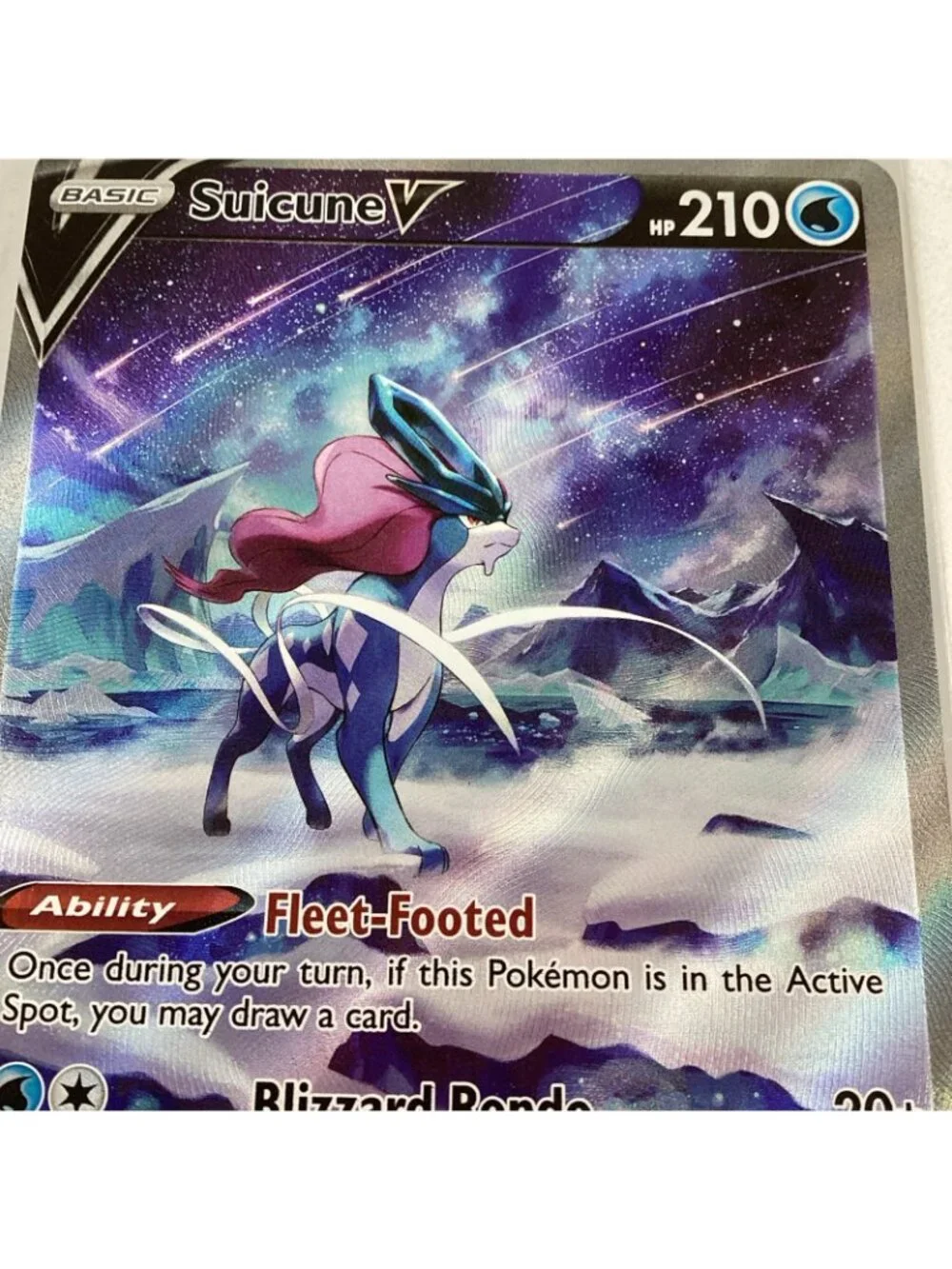 Suicune V GG38/GG70 Pokemon SWSH: Crown Zenith: Galarian Gallery Holo Full Art